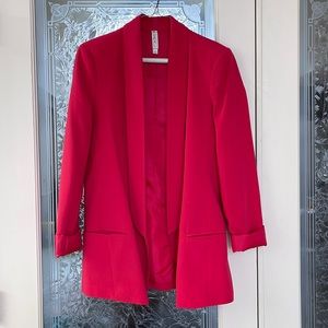 Boyfriend Blazer - Pink, Fuchsia, Hot Pink